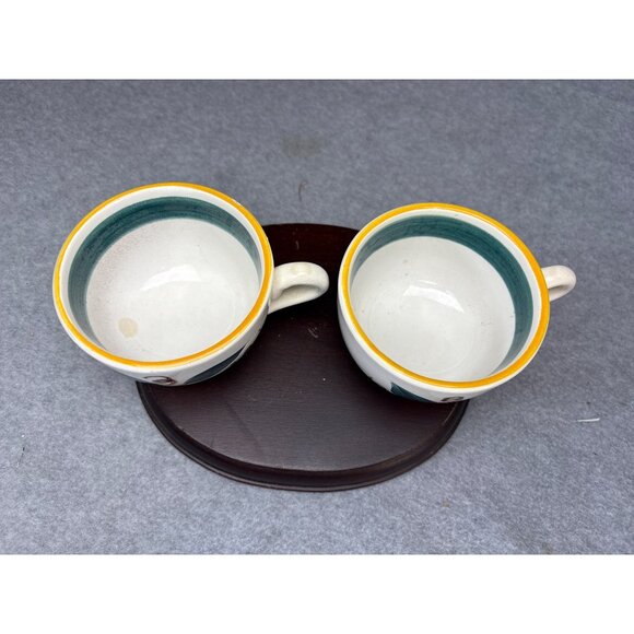 Stangl Pottery Fruit Cups Set of 2 with Floral Design Vintage - Picture 3 of 14